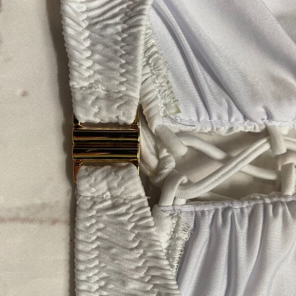 Milly Cabana White Swim Top NWT Size Medium - Picture 4 of 7